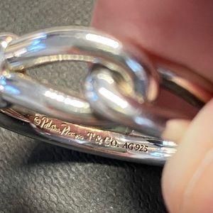 TIFFANY & CO. STERLING KNOT RING, SIZE 9